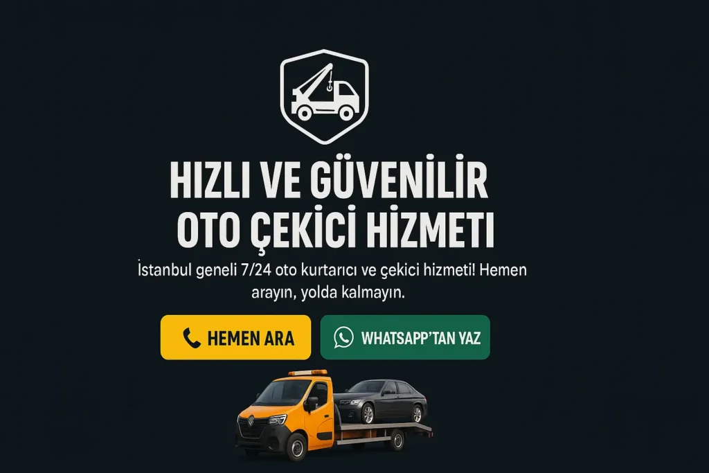 Trafik Kazası Sonrası Araç Çekici